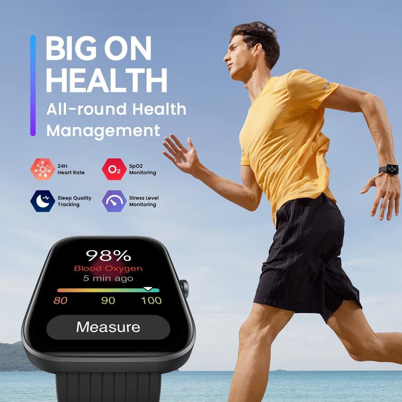 MONTRE CONNECTÉE CARDIO - AMAZFIT Bip 3 Black