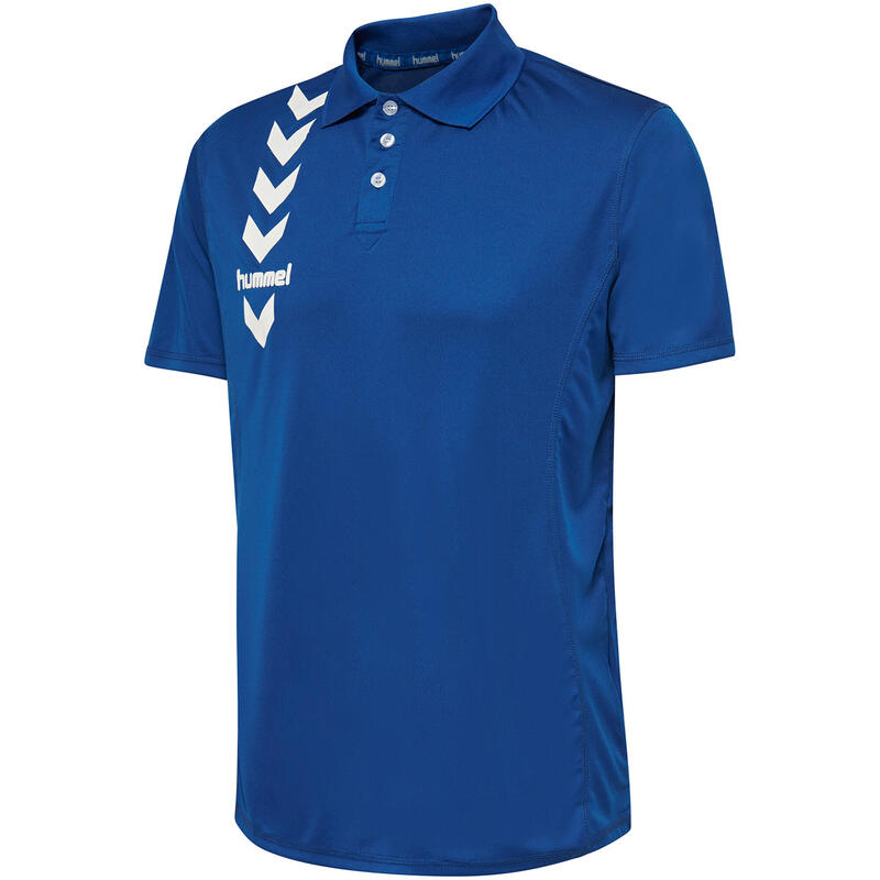 Blauw hummel® poloshirt 100% polyester