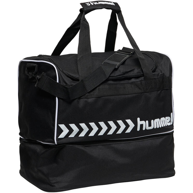 5x hummel® sporttas zwart 100% polyester - geweven