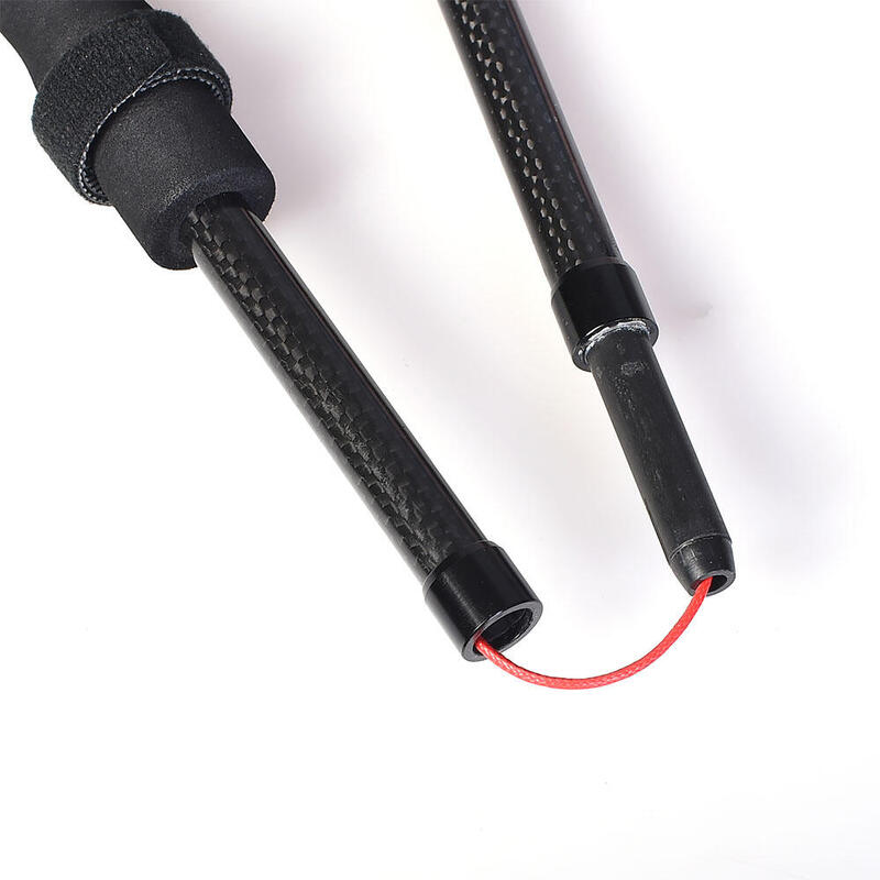 E4204 Ultra Light Foldable Full Carbon Fiber Trekking/Hiking Pole (Pair) - Black