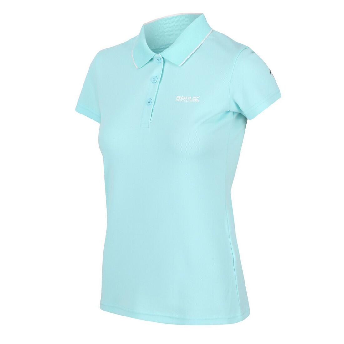 Womens/Ladies Maverick V Polo Shirt (Cool Aqua) 4/5