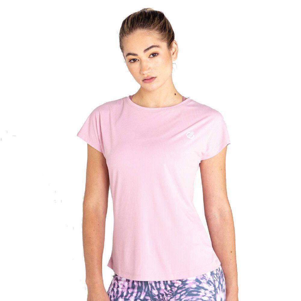 Womens/Ladies Breeze By Lightweight TShirt (Powder Pink) 3/5