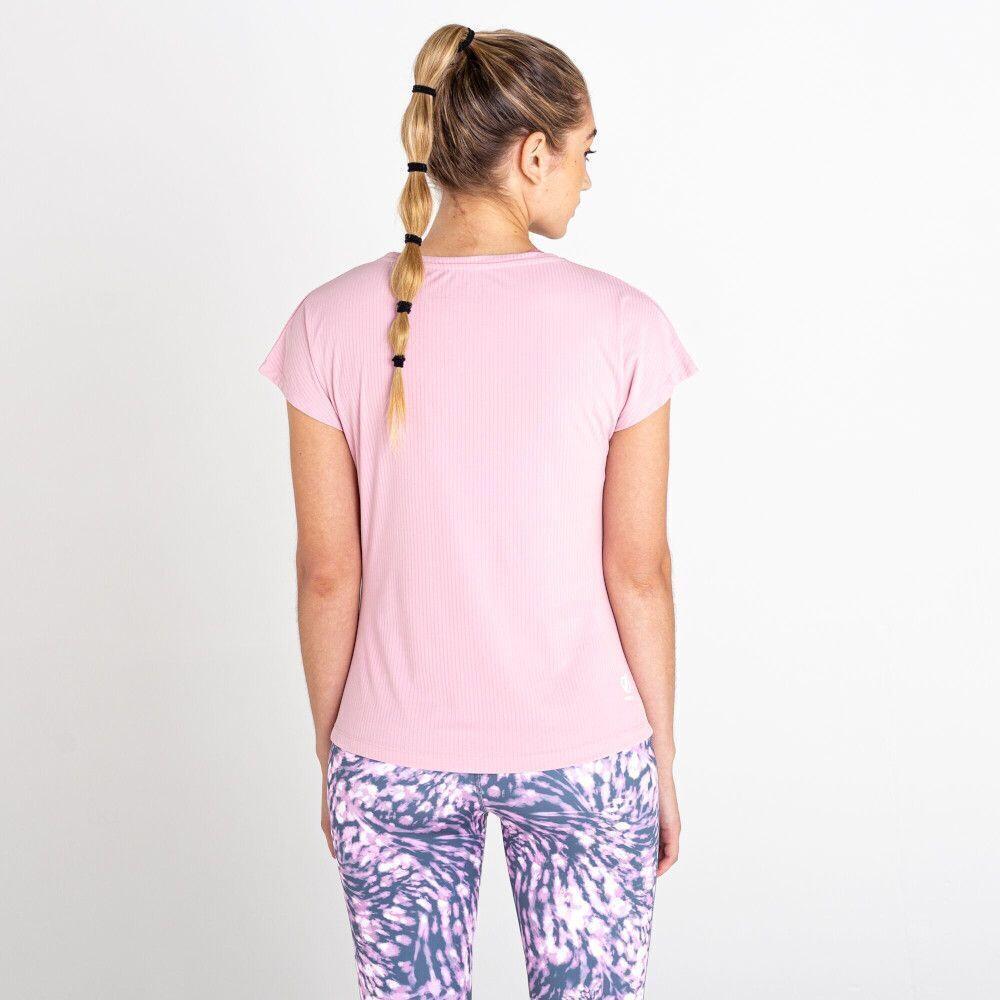 Womens/Ladies Breeze By Lightweight TShirt (Powder Pink) 4/5