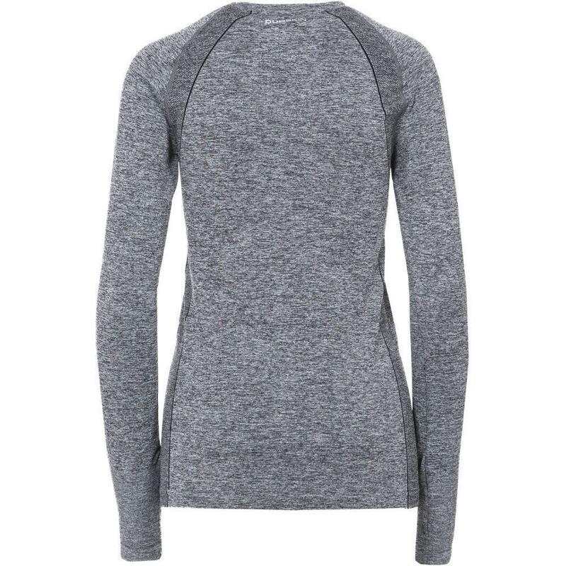 Mulheres/Ladies Welina Long Sleeve Active Top Preto Mesclado