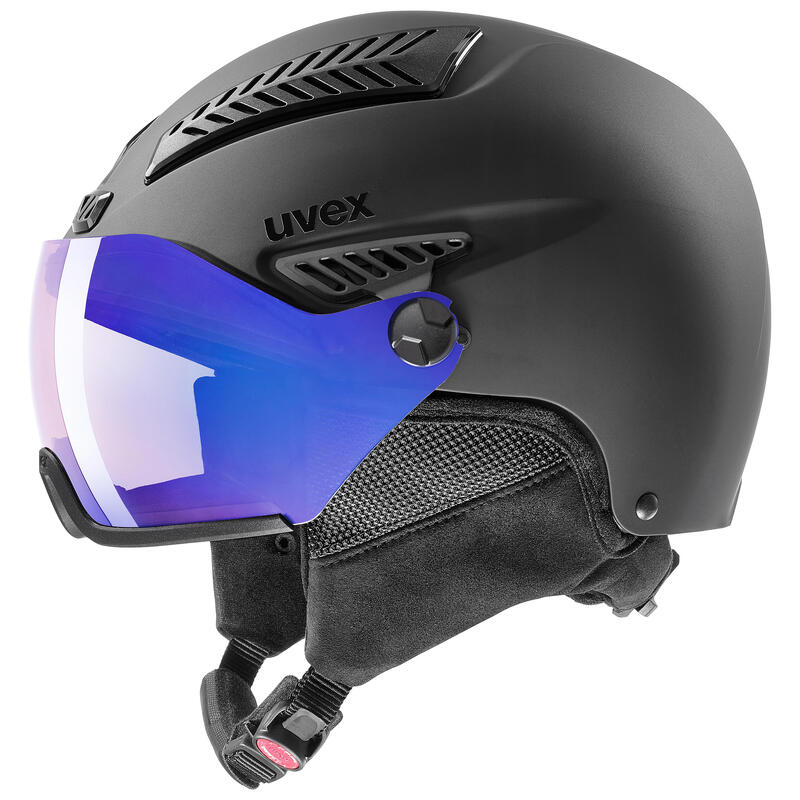 Kask narciarski i snowboardowy Uvex Hlmt 600 Visor Vario, z wizjerem