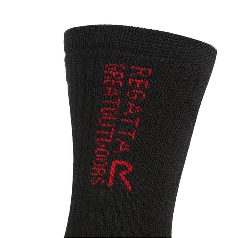 Chaussettes pour bottines de randonnée Adulte (Noir / Rouge foncé)