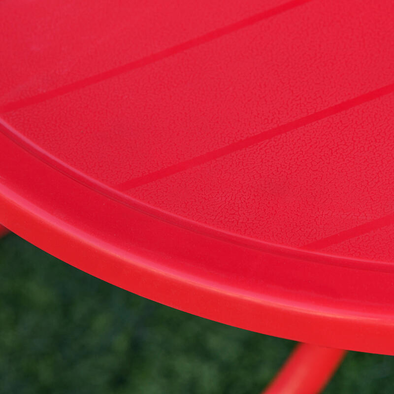 Conjunto de Picnic Plegable Infantil Outsunny 50x50x46 cm Rojo