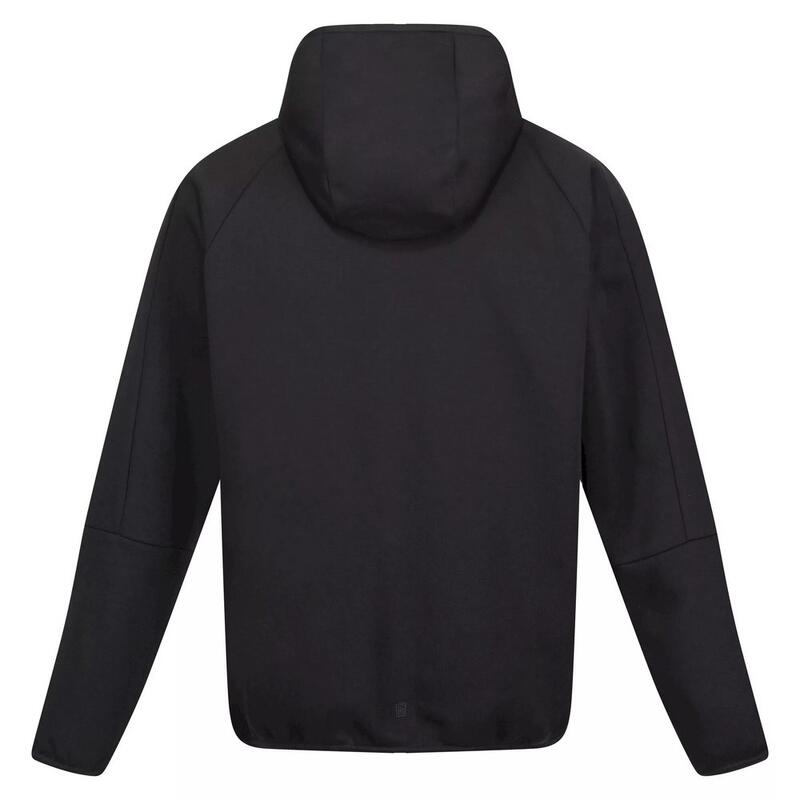 Sudadera con Cremallera Glenton de Polar para Hombre Negro