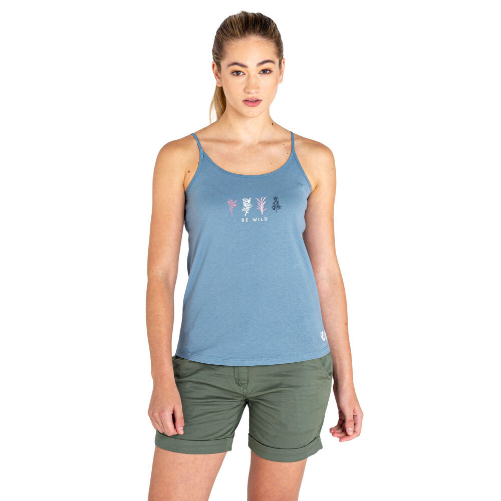 Womens/Ladies Free Climb II Plants Camisole (Bluestone Blue) 1/5