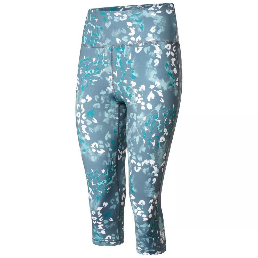 Womens/Ladies Influential Recycled Animal Print 3/4 Leggings (Canton Green) 3/4