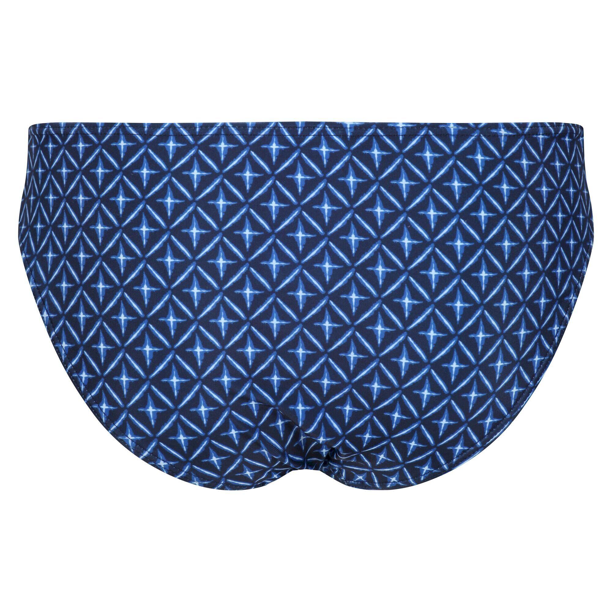 Womens/Ladies Aceana Tile Bikini Bottoms (Navy) 2/5