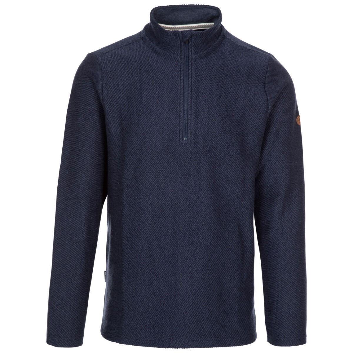 TRESPASS Mens Taddingley Half Zip Sweatshirt (Navy)
