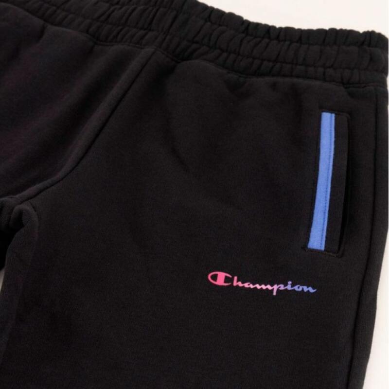 Pantalones de gimnasia de algodón para niños CHAMPION Negro