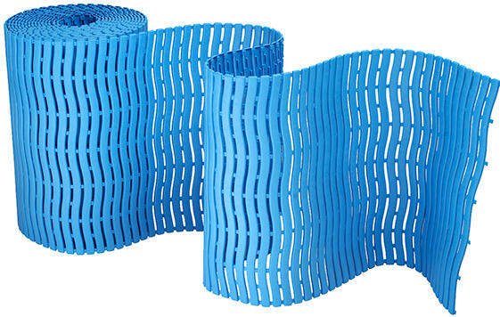 2514 Pavimento spogliatoio antiscivolo in polietilene blu, rotolo 15 m 2/2