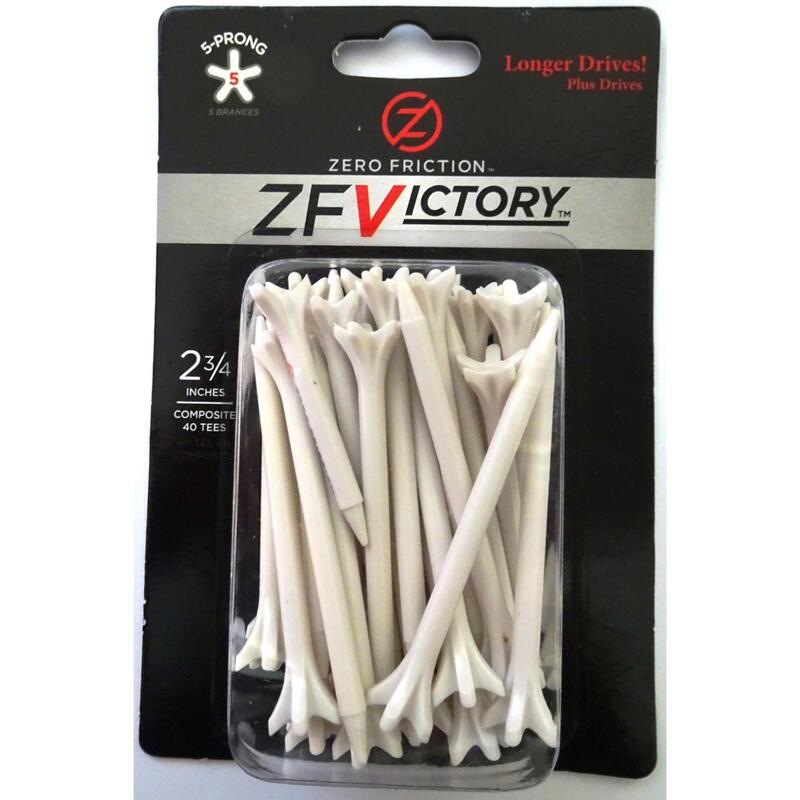 ZFVICTORY 2 3/4 INCHES GOLF TEE (40PCS) - WHITE