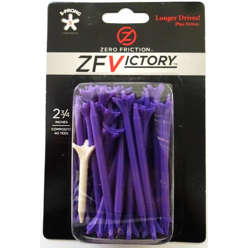 ZFVICTORY 五爪 2 3/4英寸高爾夫球座 (40入裝) - 紫色