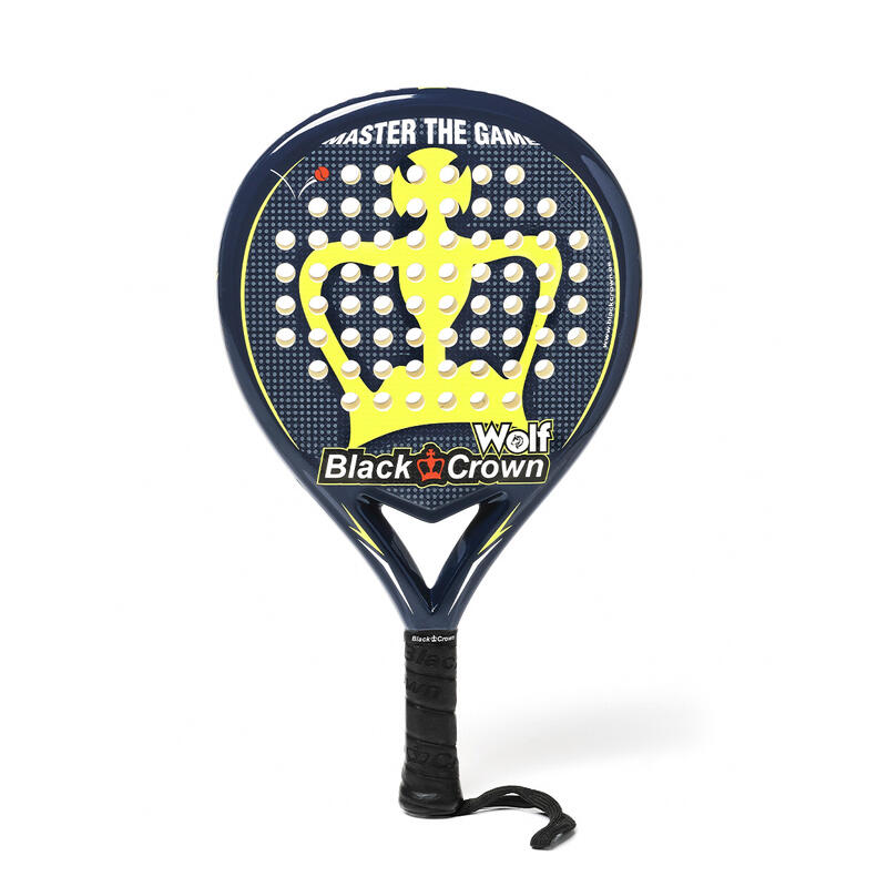 Pala de padel Black Crown Wolf amarillo