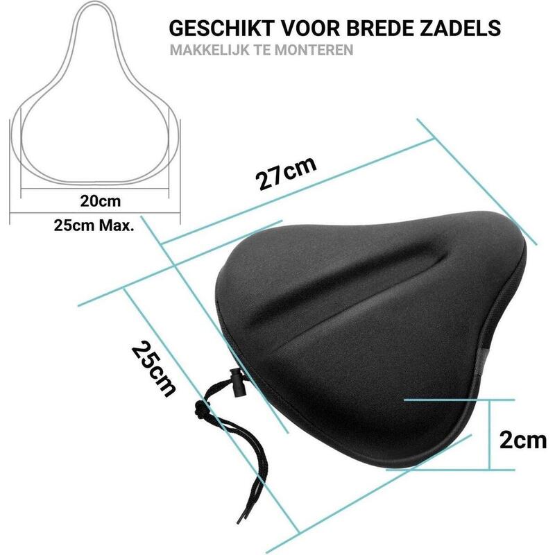 Housse de selle de vélo, housse de selle de vélo ergonomique en gel, housse  de selle