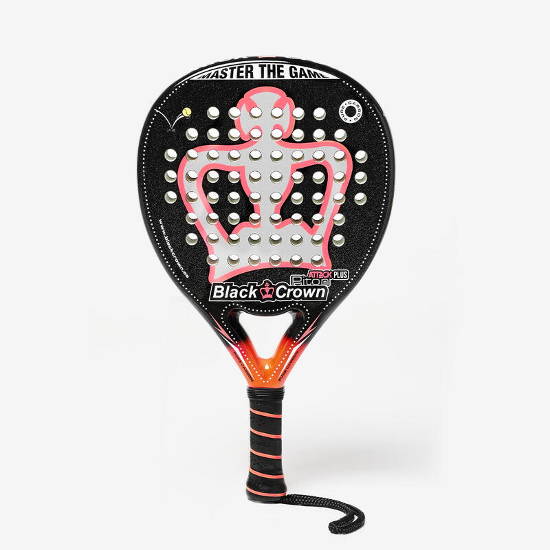 Pala de padel Black Crown Piton Attack Plus coral