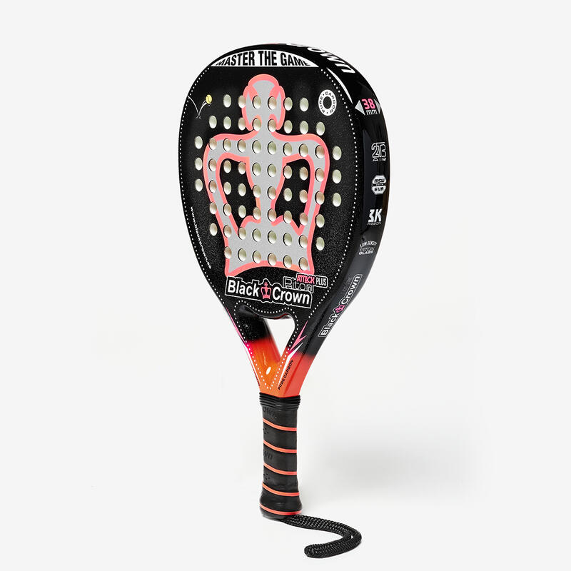 Pala de padel Black Crown Piton Attack Plus coral