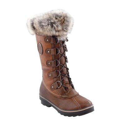 Snowboots dames waterdicht ademend beverly chocolat