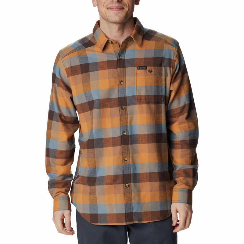 Camasa cu maneci lungi Cornell Woods Flannel Long Sleeve Shirt - maro barbati