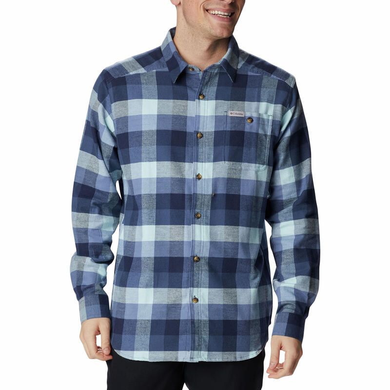 Cornell Woods Flannel Long Sleeve Shirt koszula z długim rękawem - niebieski