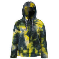 Veste A Capuche Poivre Blanc 1604 Multico Sherpa Grey Femme