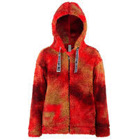 Veste A Capuche Poivre Blanc 1604 Multico Sherpa Red Fille