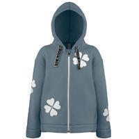 Veste A Capuche Poivre Blanc 1604 Sherpa Thunder Grey Femme