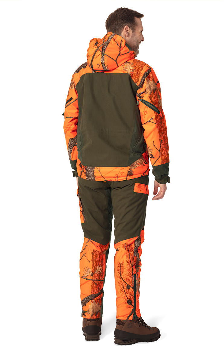 La veste de chasse Thunder Thermo 4 en camouflage orange avec membrane 5/5