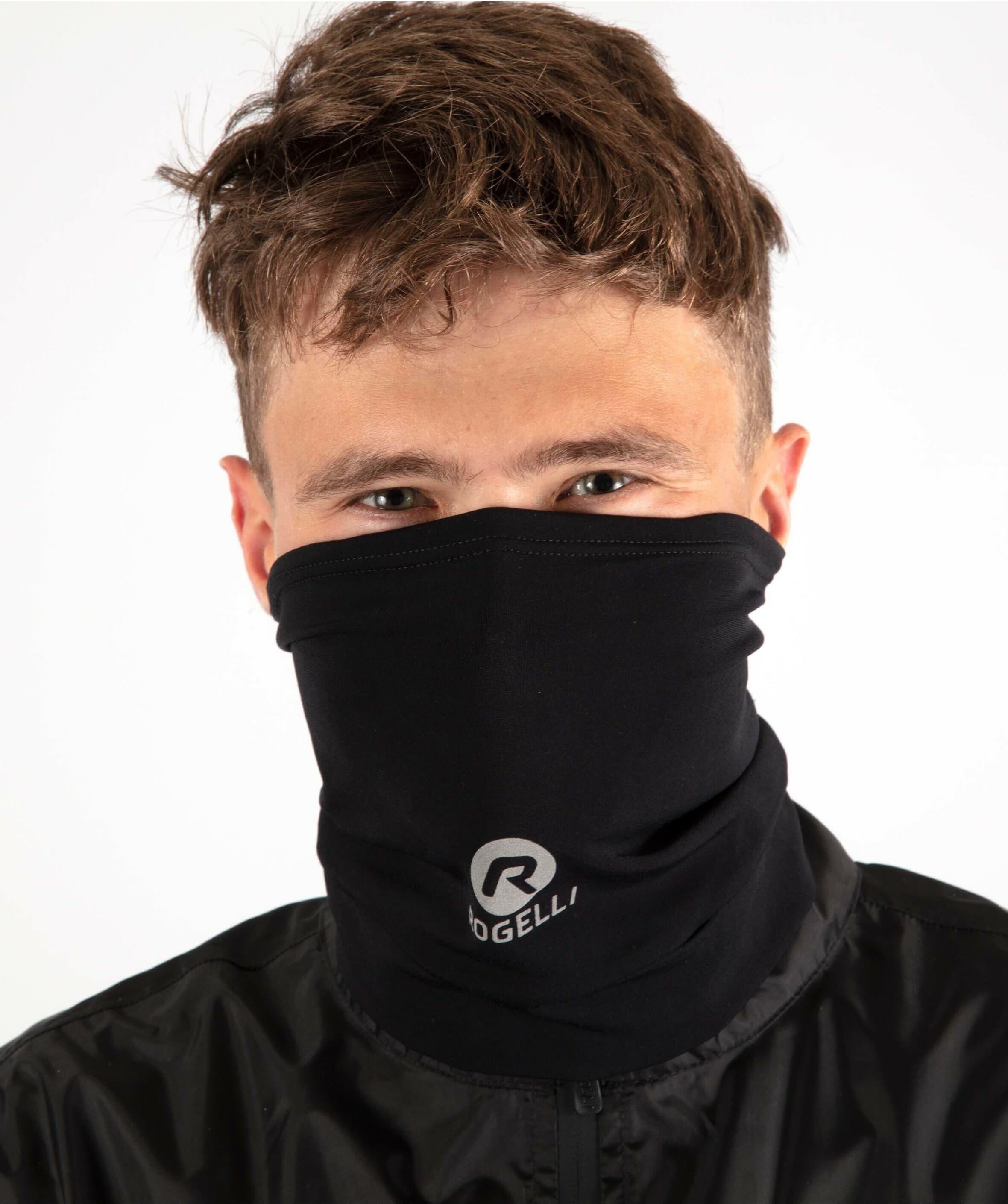 Fahrradschal Fleece Winter - Fahrrad Nackenwärmer - Schwarz - Lasa 3/4