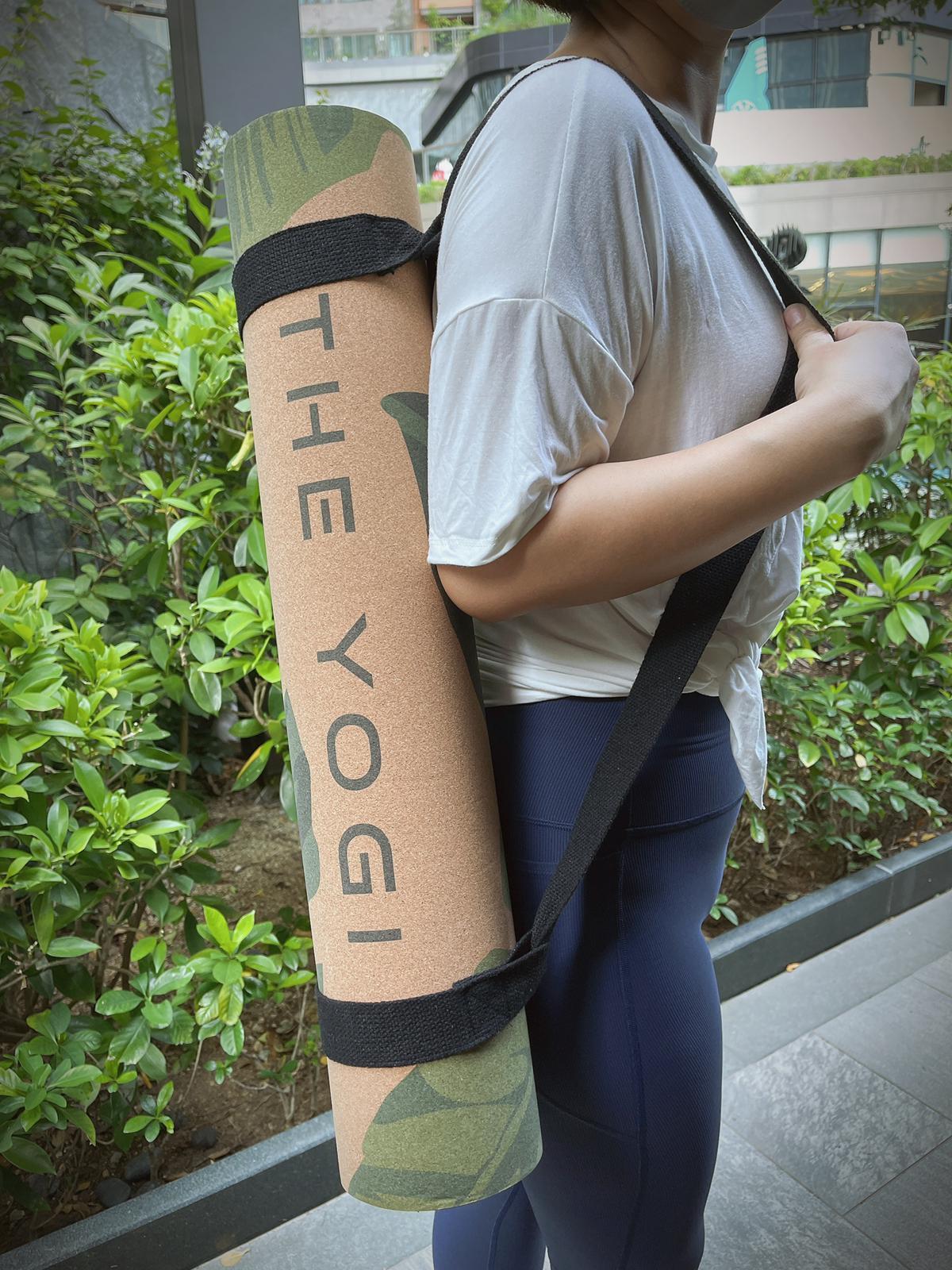 Cork leaf yoga mat sale