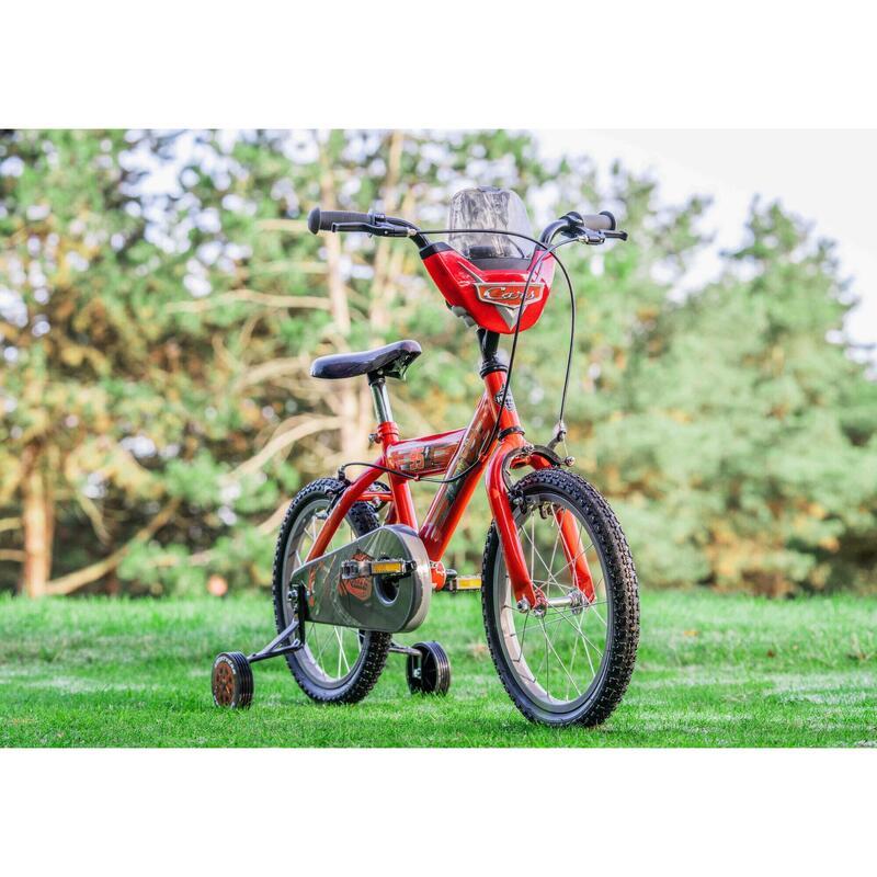 Huffy Disney Pixar Cars 16 inch Kinderfiets 5-7 jr + Stabilisatoren