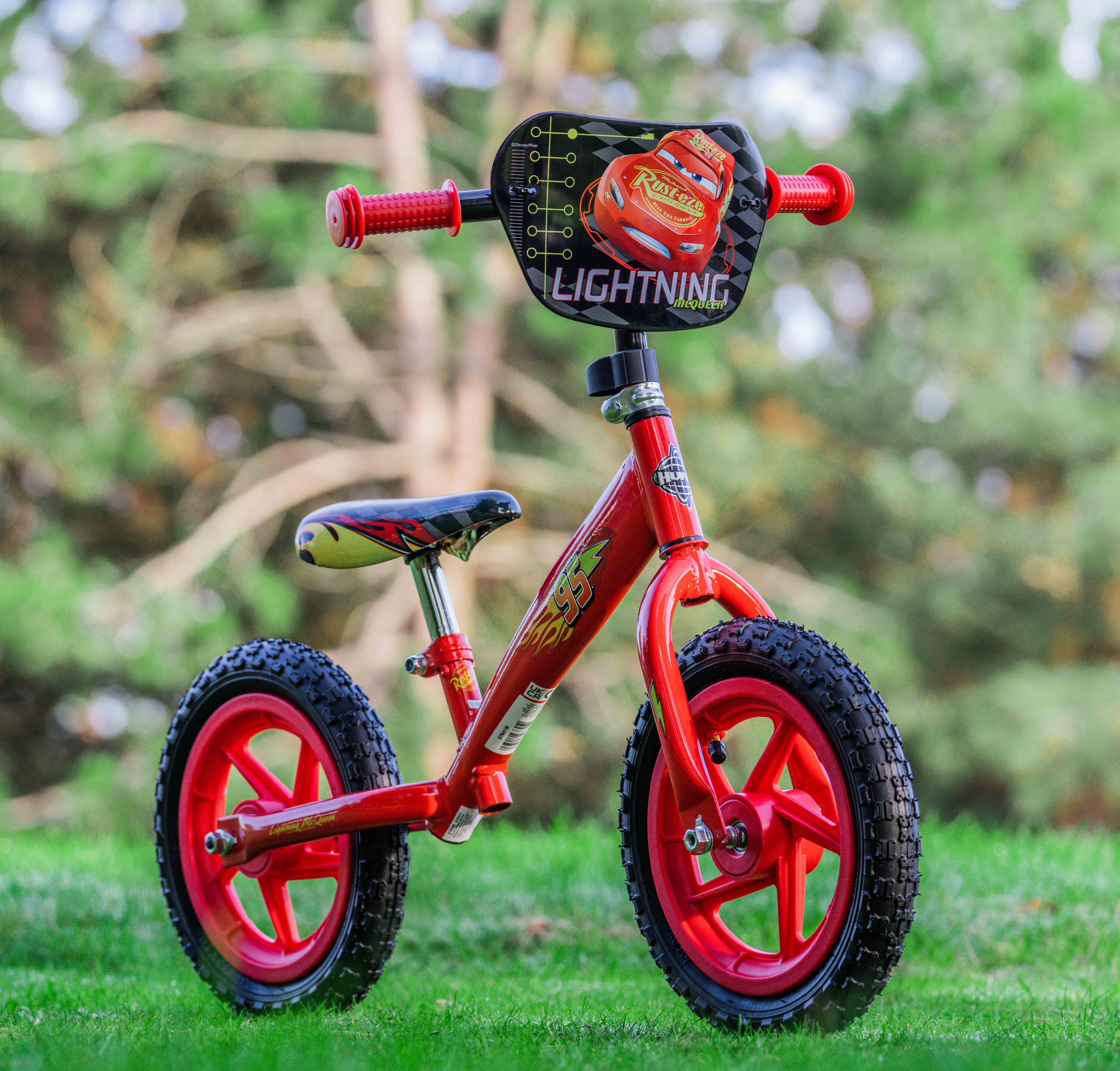 Huffy Disney Cars Balance Bike for Kids 2 - 4 yrs ft Lightning McQueen 2/6