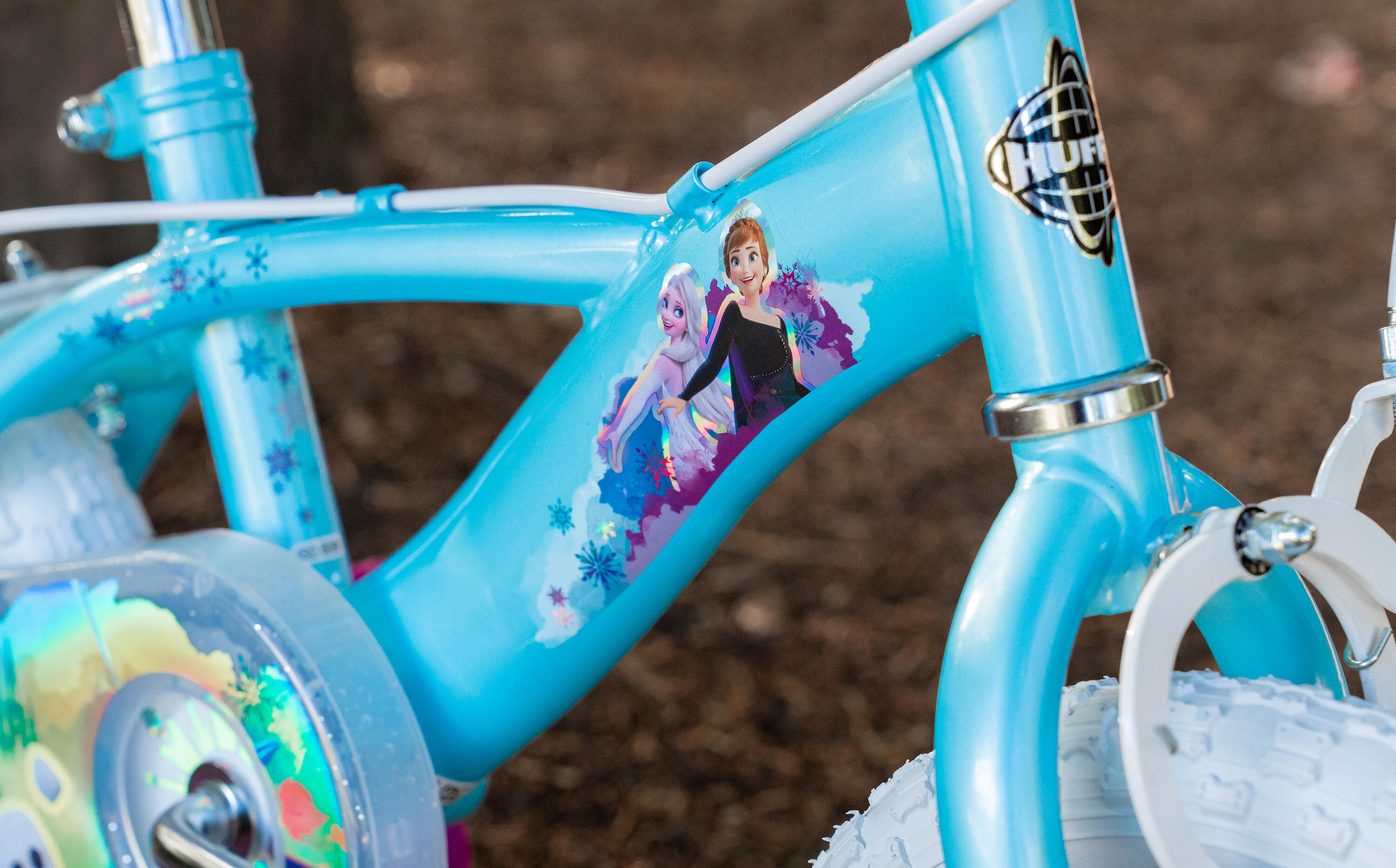 Huffy Disney Frozen Girls Bike - 12 Inch Wheel 3 - 5 Year Old + Stabilisers 4/8