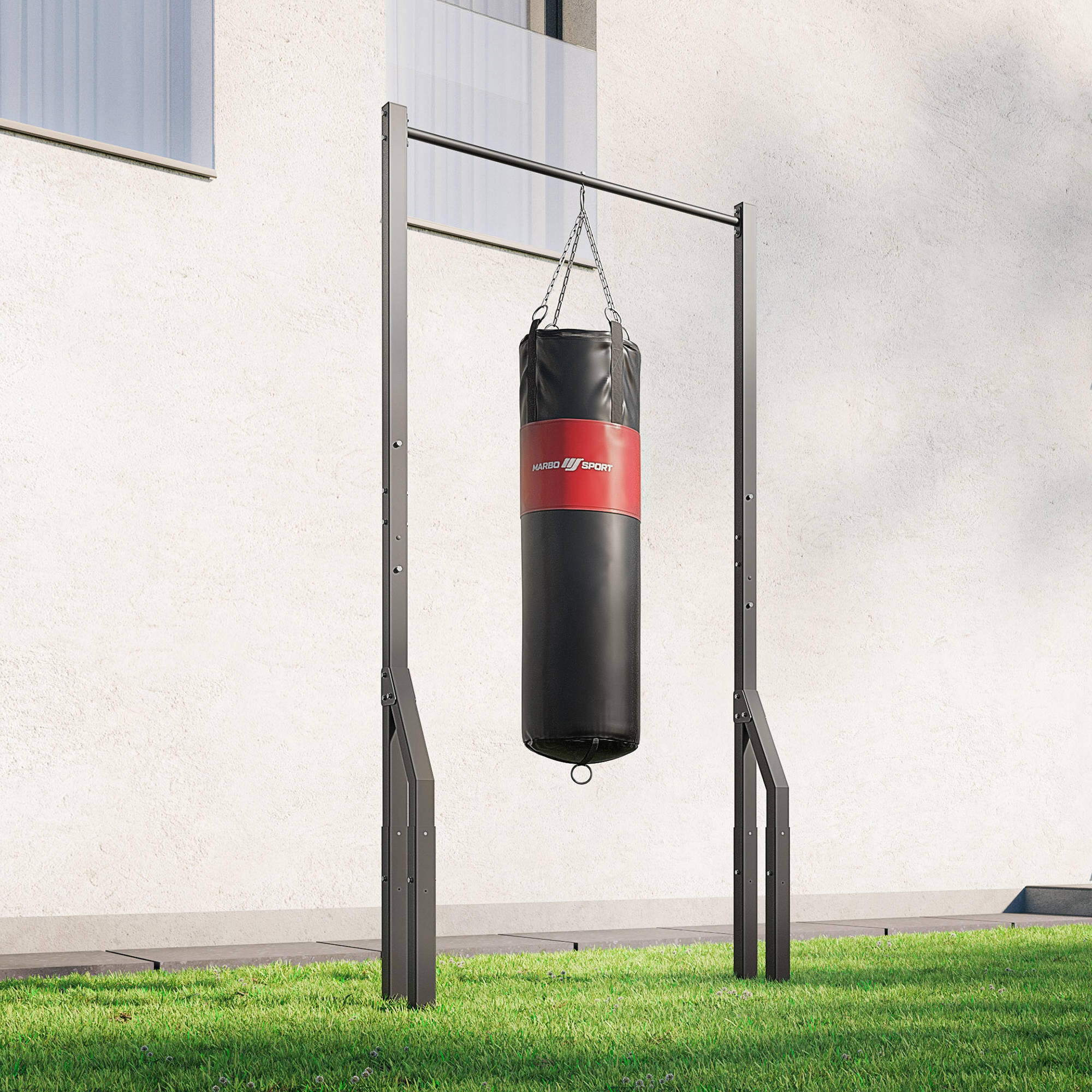 Barra per trazioni esterna con supporto per sacca Outdoor MO-Z1 2/7