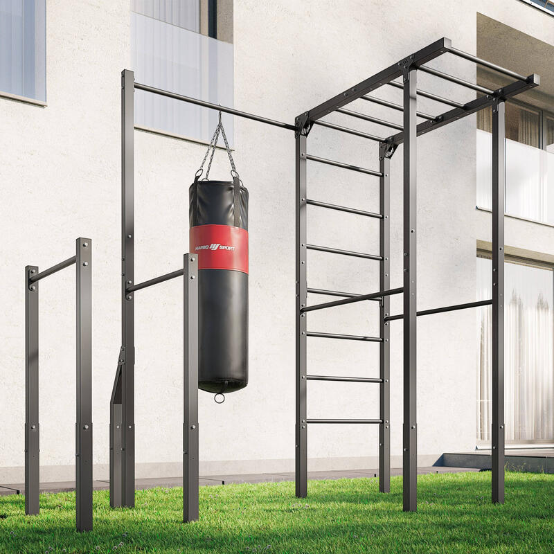 Espalier avec barre de traction, support pour sac de boxe Outdoor MO-Z5