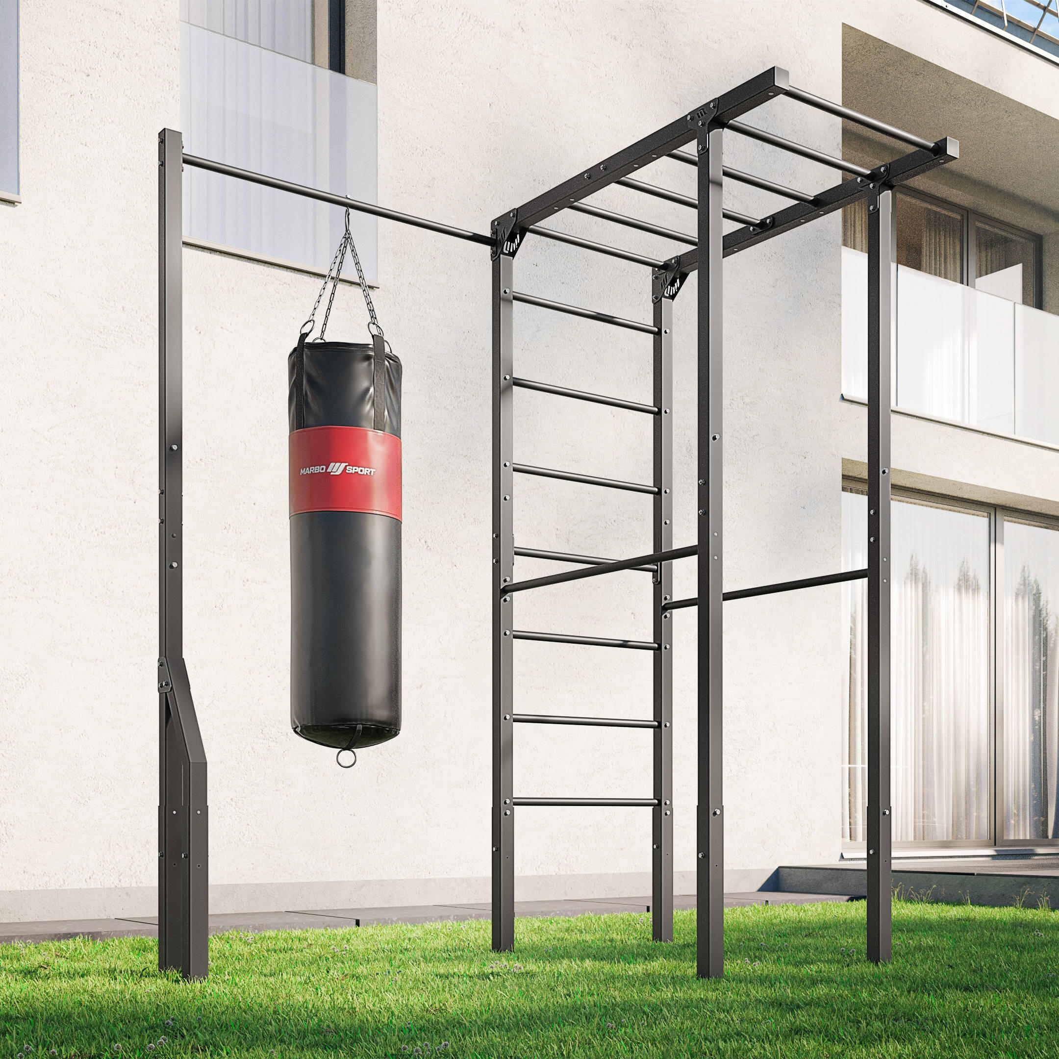 Échelle externe + barre de traction avec porte-sac Outdoor Marbo Sport MO-Z4 2/7