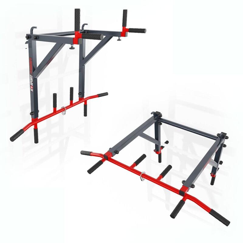 Barra De Dominadas con dip para espalderas accesorio entrenamiento ksport gmbh 2 1 10x51x114 cm banco sentadillas resistente y alta levantamiento