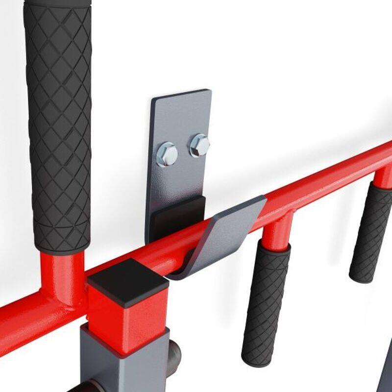 Barre de traction + barre de dips pour montage mural 2in1 KSPORT