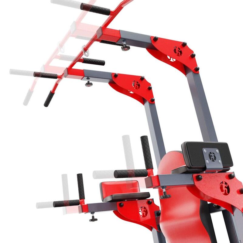 Barre de traction et à dips ergonomique et autoportante