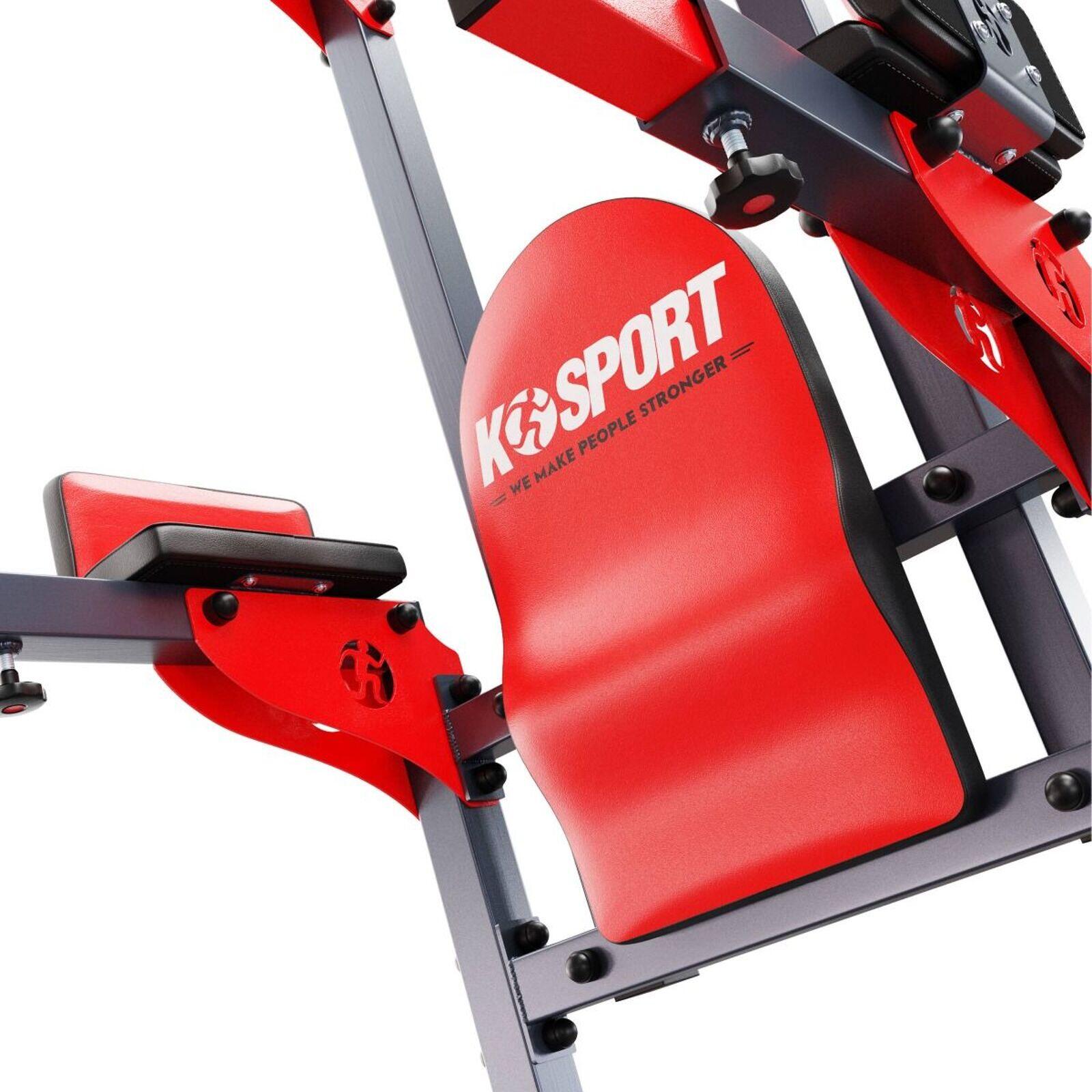 Estacion de fuerza con barra de dominadas dip bar barra fija Decathlon