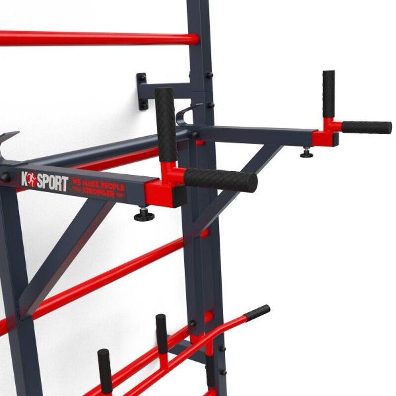 Indoor and Outdoor Swedish Ladder Wall Bars with Pull Up Dip Bar Training Set 4/7