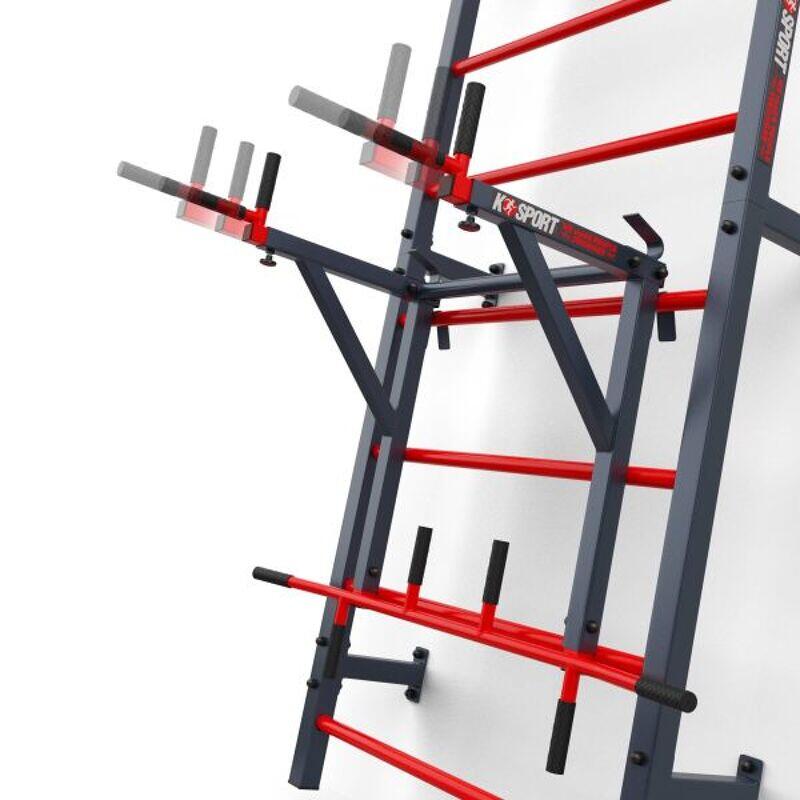 Indoor and Outdoor Swedish Ladder Wall Bars with Pull Up Dip Bar Training Set 2/7