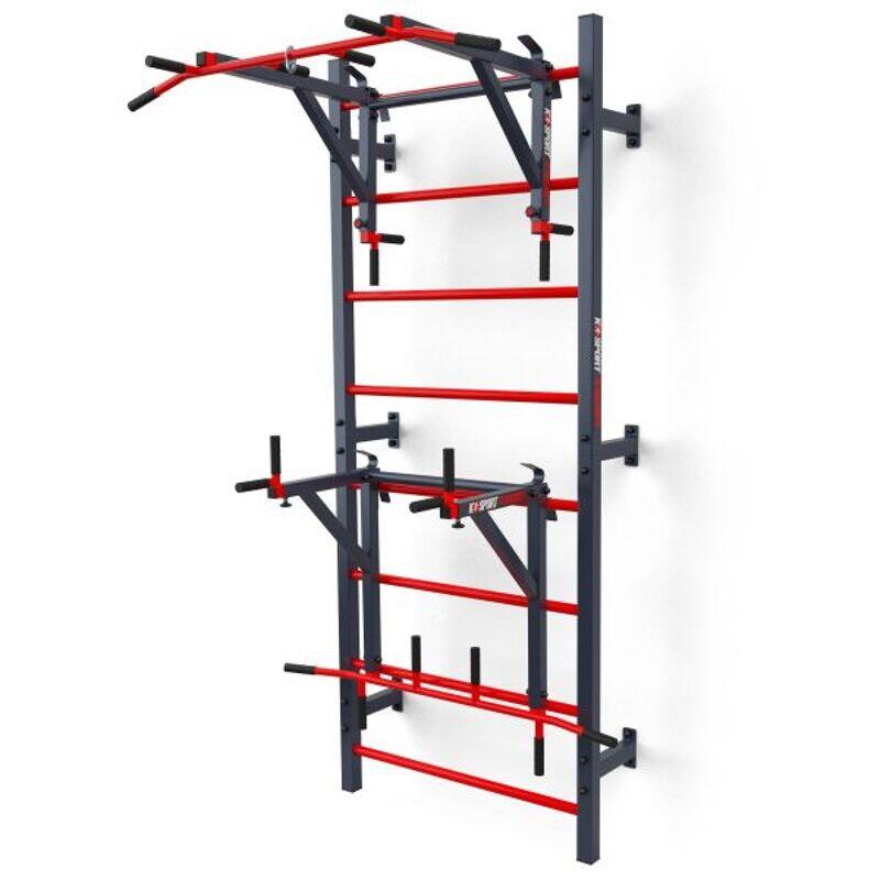 Indoor and Outdoor Swedish Ladder Wall Bars with Pull Up Dip Bar Training Set 1/7