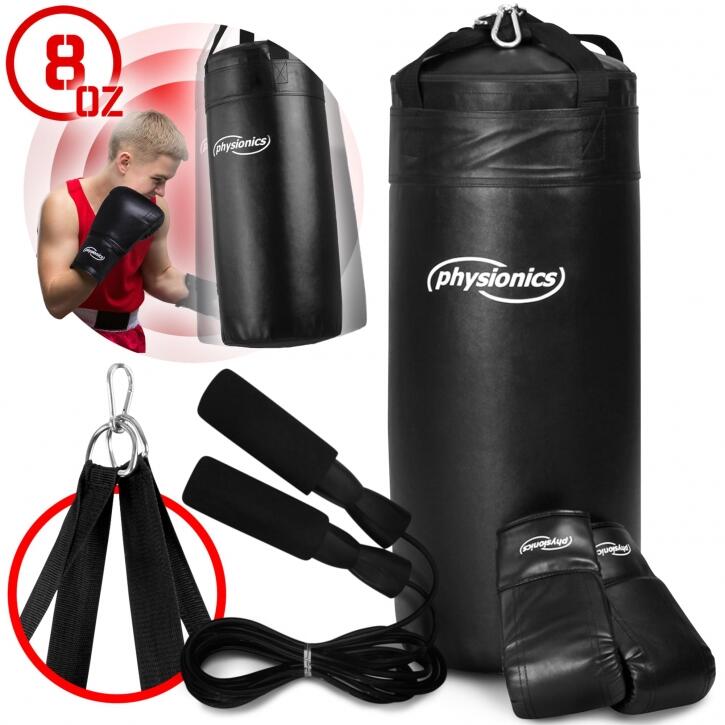 Set manusi box + sac box copii, Physionics
