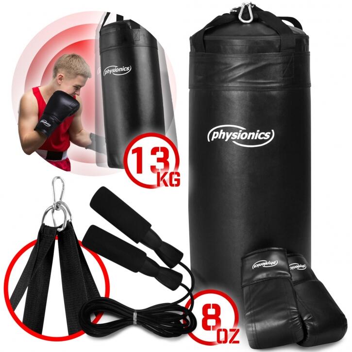 Set manusi box + sac box copii, Physionics