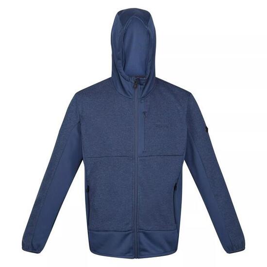Veste Softshell Regatta BRESDON Homme Bleu marine clair, capuche