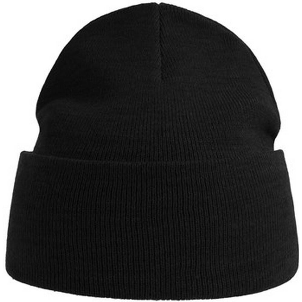 Unisex Adult Pure Recycled Beanie (Black) 1/3